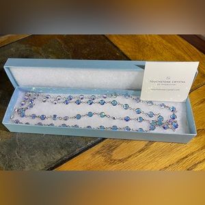 Touchstone Crystal Chanelle Necklace, Crystal Aurora